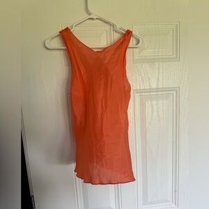 2 for $20 sale: Camelot orange silk cami tank top - XS 0